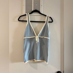 NWT Djerf Avenue Amorini Tank Blue